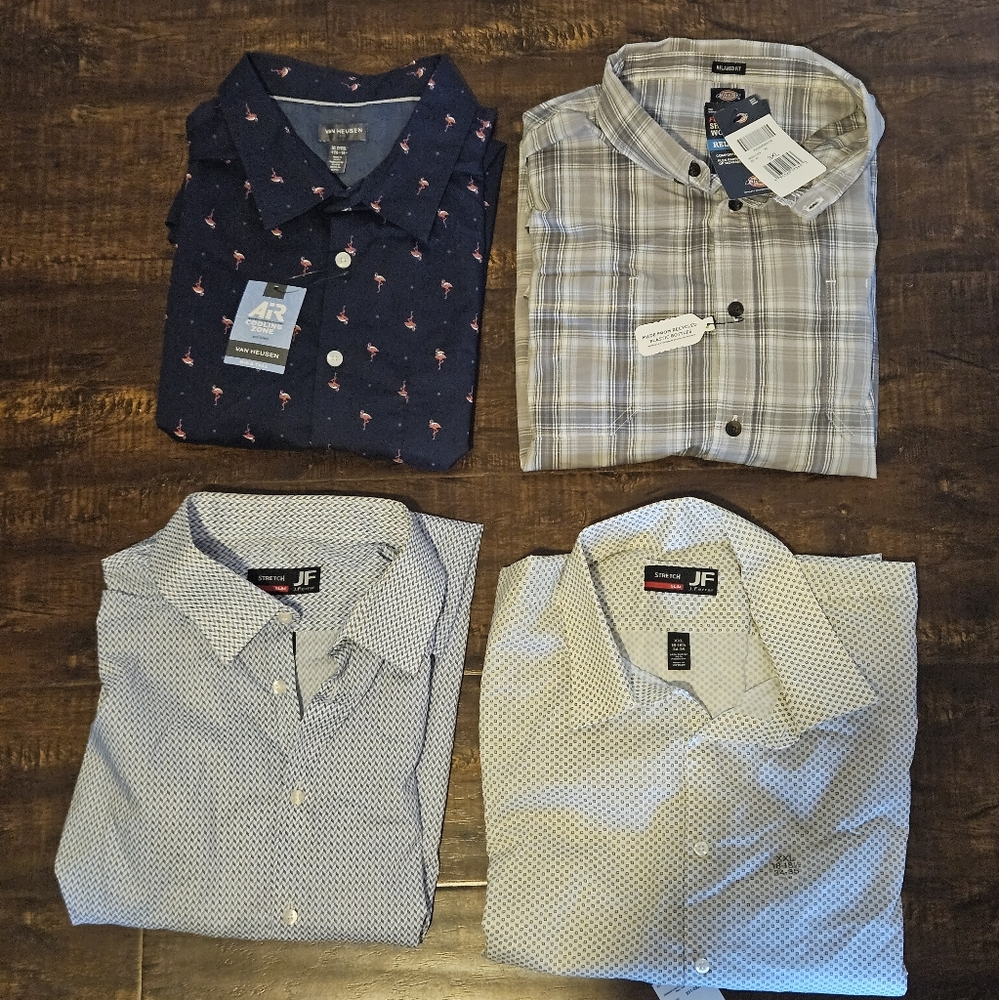 Van Heusen Blue Dress Shirt Classic Style